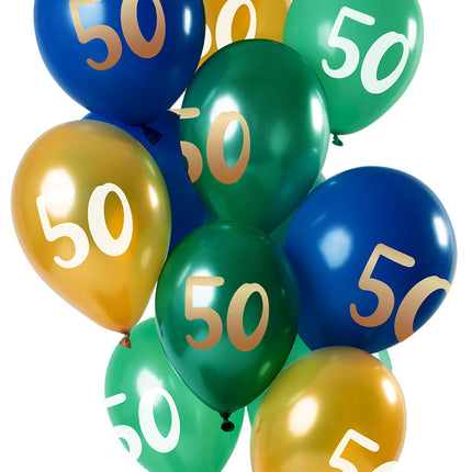 Globos 50 Años Mix 30cm 12pcs