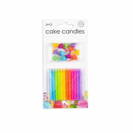 Velas de Colores 6cm 12uds