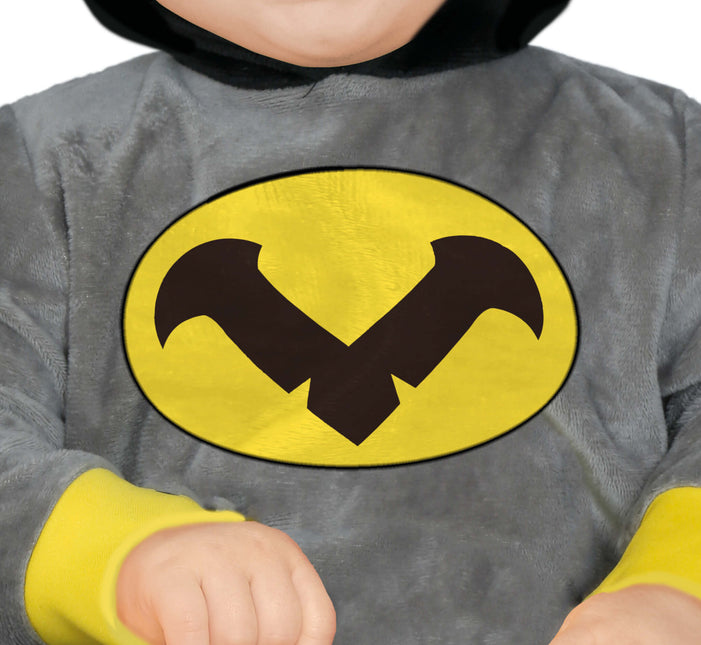 Traje Batman Gris Bebé