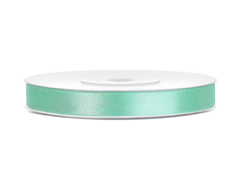 Cinta de raso Verde Menta 6mm 25m