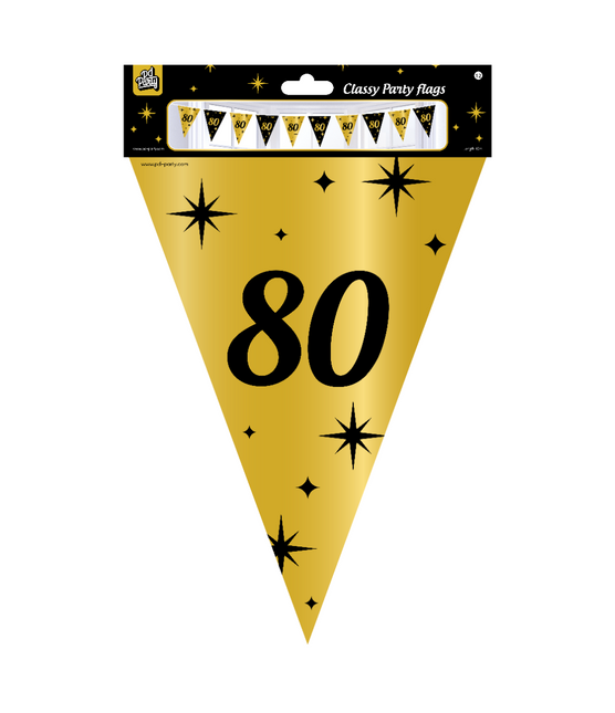 Flagline 80 Años Oro Negro 10m