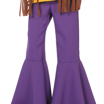 Pantalón Hippie 60S Morado Niño