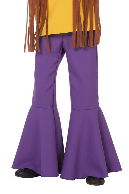 Pantalón Hippie 60S Morado Niño
