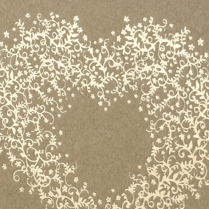 Libro de Visitas Corazón Marrón 20,5cm
