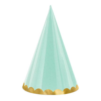 Sombreros de Fiesta de Colores Pastel 16cm 6pcs