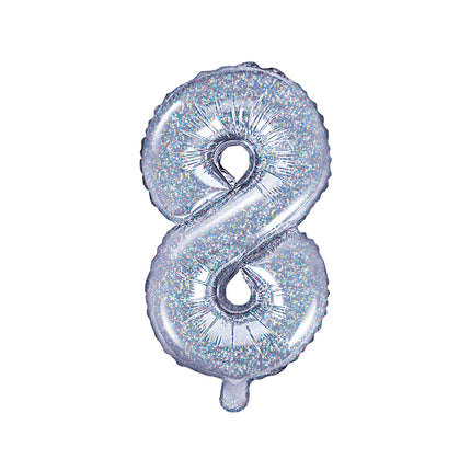 Globo Foil Figura 8 Holográfico 35cm
