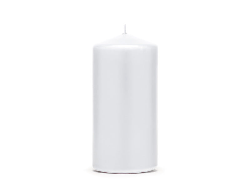 Vela Blunt Blanca 12cm 6pcs