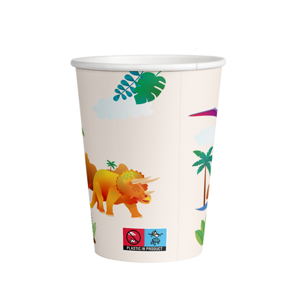 Tazas Dino 9cm 8pcs