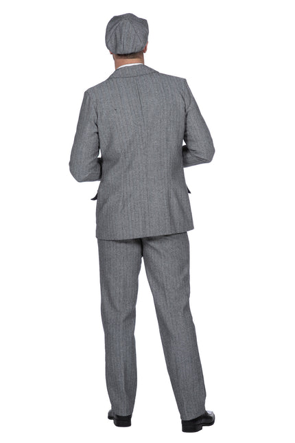 Traje Chaqueta años 20 Rugientes Hombre Gris