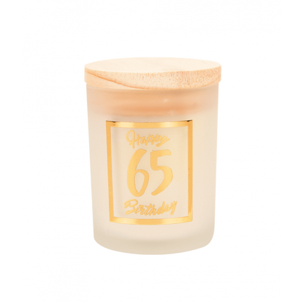 Vela perfumada 65 años blanca
