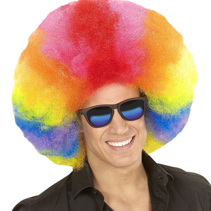 Peluca de Color Afro Extra Grande