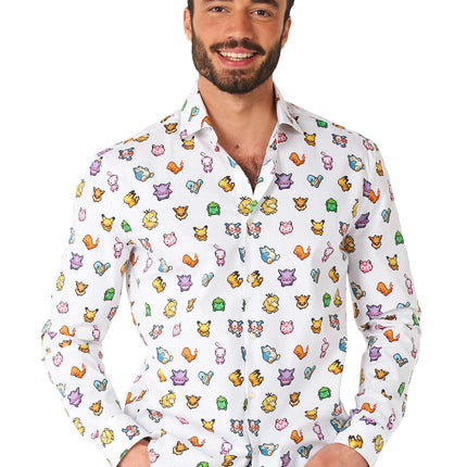Camisa Pixel Pokémon Hombre <tc>OppoSuits</tc>
