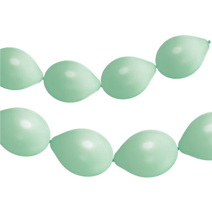 Guirnalda de Globos Verde Menta Polvo Pistache 3m 8pcs