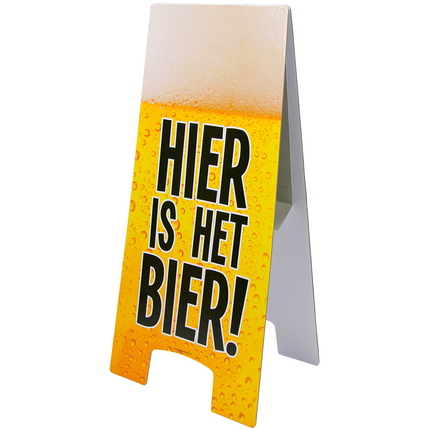 Señal de advertencia Aquí hay cerveza 62,5cm