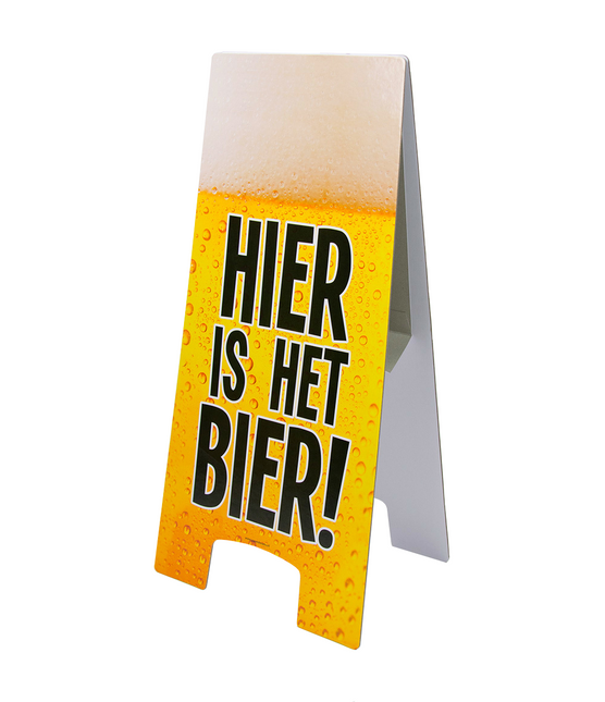 Señal de advertencia Aquí hay cerveza 62,5cm