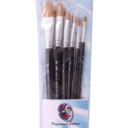 PXP 6 Pinceles Filbert Profigrime Sintético