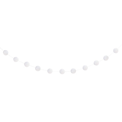 Guirnalda Panal Blanca 2,2m