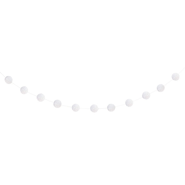 Guirnalda Panal Blanca 2,2m