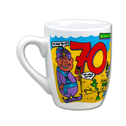 Taza 70 Años 12cm
