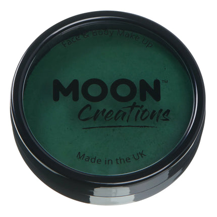 Moon Creations Pro Face Paint Cake Pots Verde Oscuro 36g