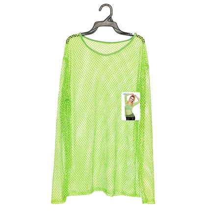 Camiseta de rejilla verde neón M/L