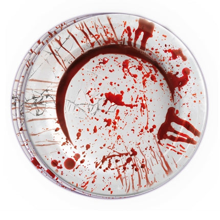 Halloween Platos Sangrientos 23cm 6pcs