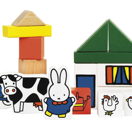 Granja de bloques de madera Miffy