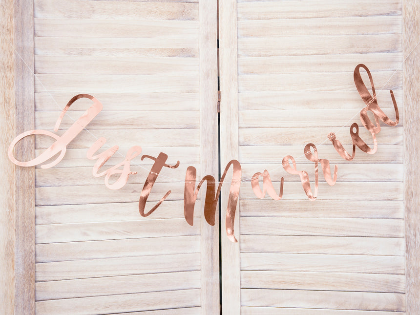 Guirnalda de boda Just Married 77cm