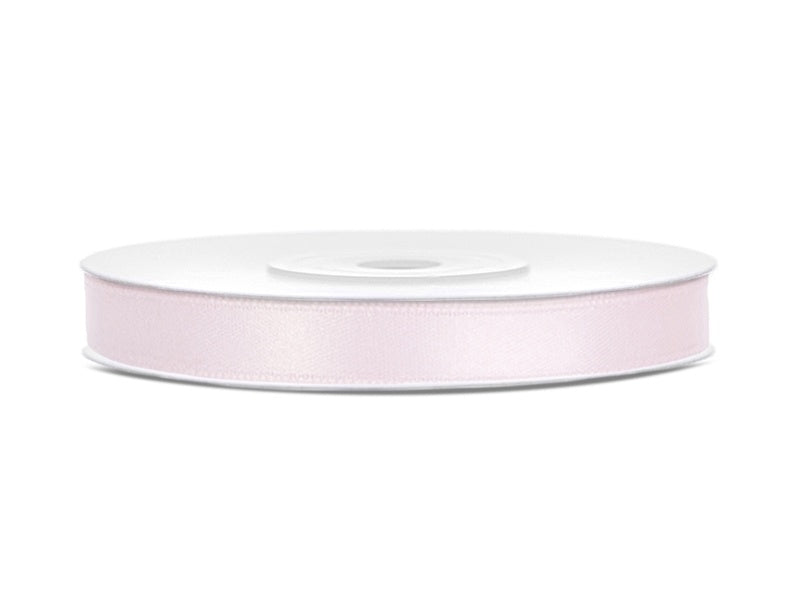 Cinta de raso rosa claro 6mm 25m