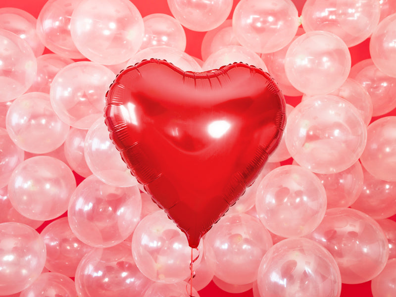 Globo de Helio Corazón Rojo Vacío 61cm