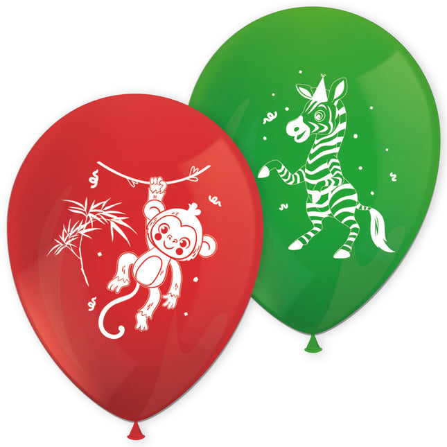Globos Animales de la Selva 8pcs