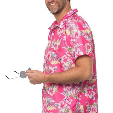 Camisa Hawaiana Rosa