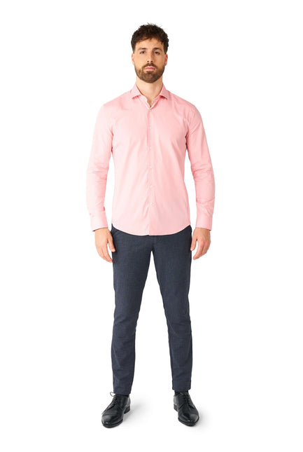 Camisa rosa claro para hombre <tc>OppoSuits</tc>