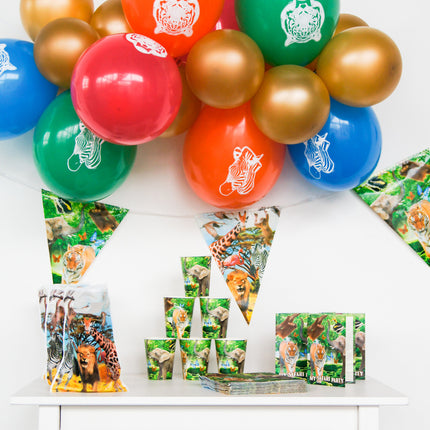 Animales Globos Safari 8pcs