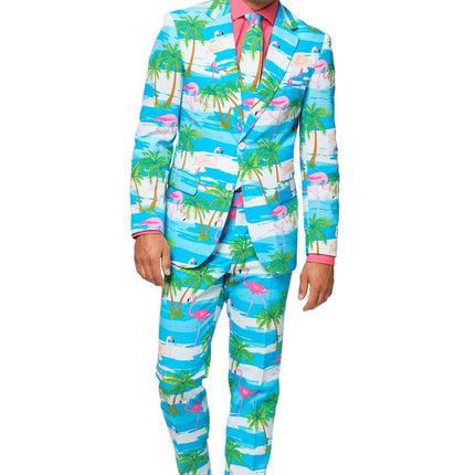 Traje Hawaii Flamingo Hombre