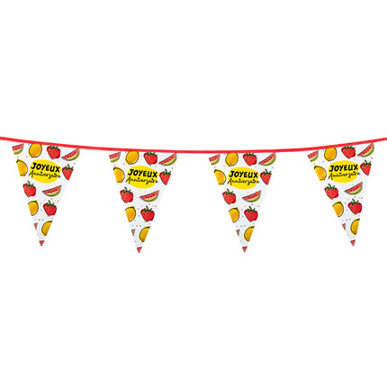 Joyeux Anniversaire Guirnaldas Frutas 6m