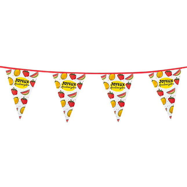 Joyeux Anniversaire Guirnaldas Frutas 6m