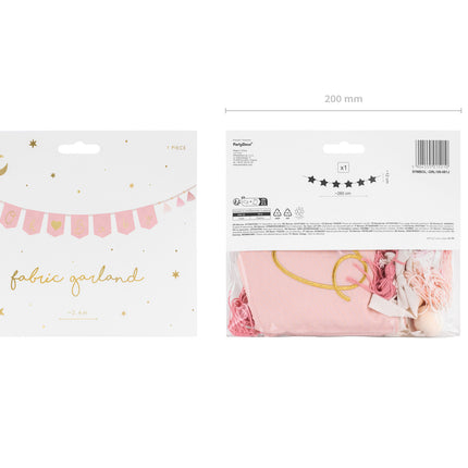 Pancarta rosa Oh Baby 2,5m