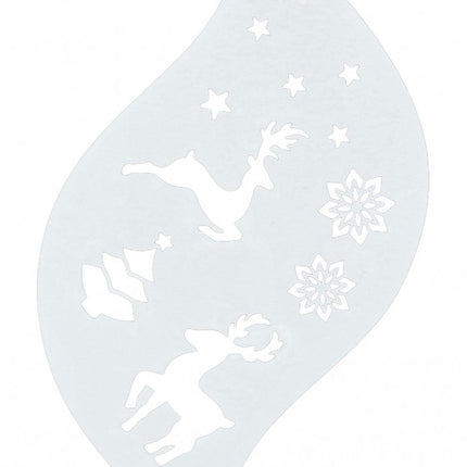 Plantilla Maquillaje Reno Blanco