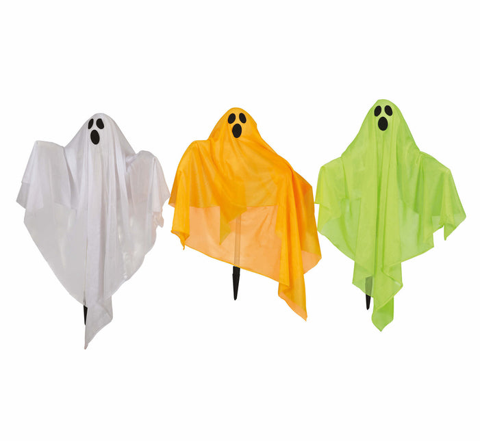 Decoración de jardín de Halloween Fantasma con luz 90cm