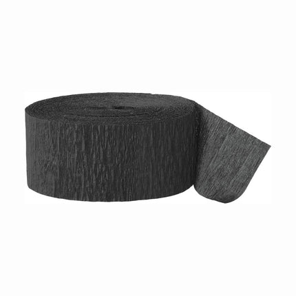 Guirnalda de Crepé Negro 24m