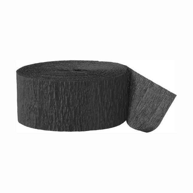 Guirnalda de Crepé Negro 24m