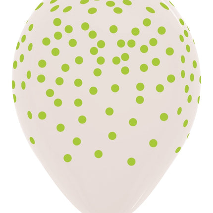 Globos Confetti Mix Cristalino 30cm 25pcs