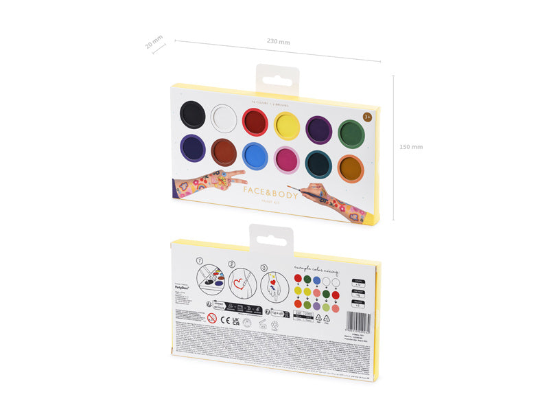 Maquillaje de colores 12 piezas