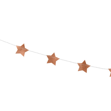 Guirnalda de Estrellas Oro Rosa 3,6m