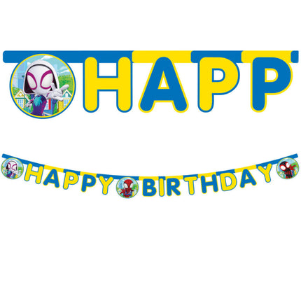 Cabestrillo Letra Spidey Feliz Cumpleaños 2m