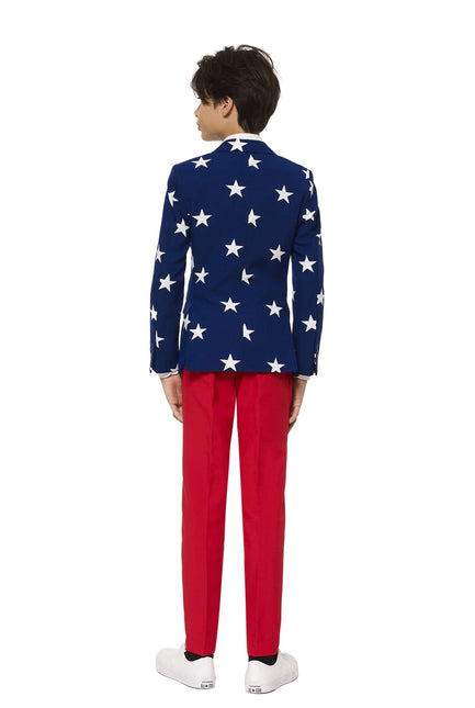 USA Traje Estrellas Rayas Niño Adolescente <tc>OppoSuits</tc>