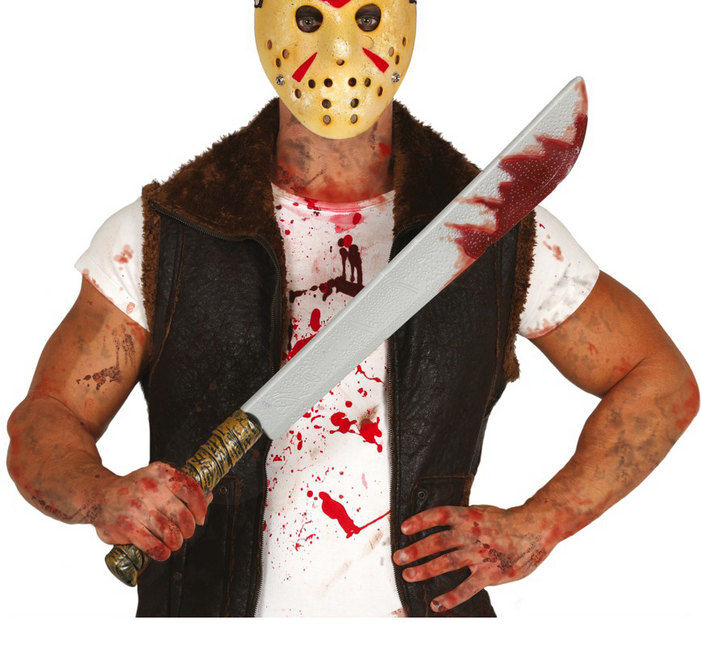 Machete Sangriento Halloween 74cm