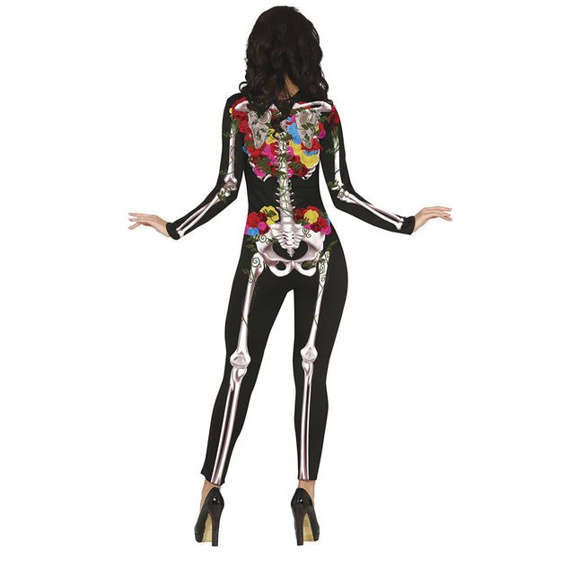 Disfraz de Halloween de Esqueleto Flores para Mujer