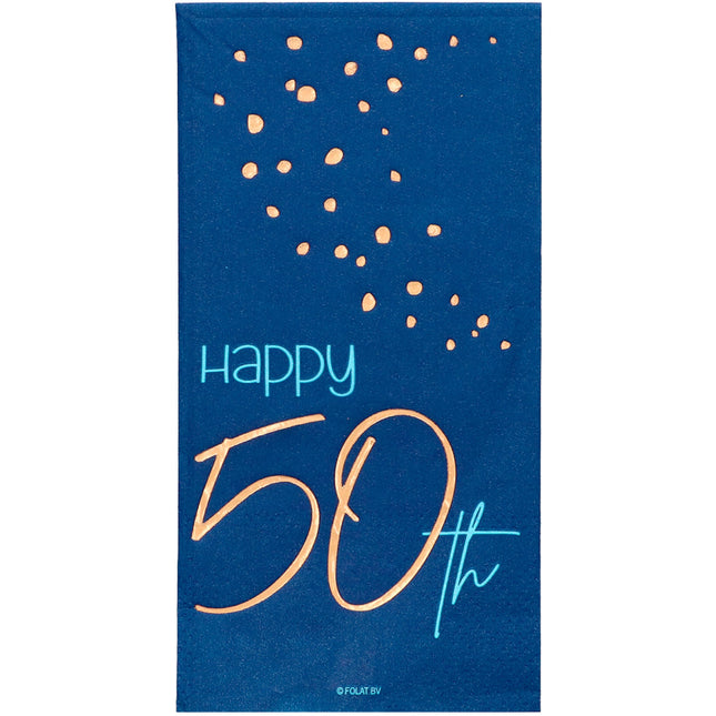 Servilletas 50 Años Azul 33cm 10pcs